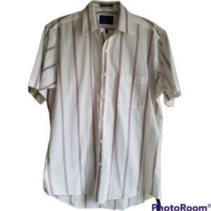 Towncraft Men's Dress Button Down Shirt Size M / 15.5